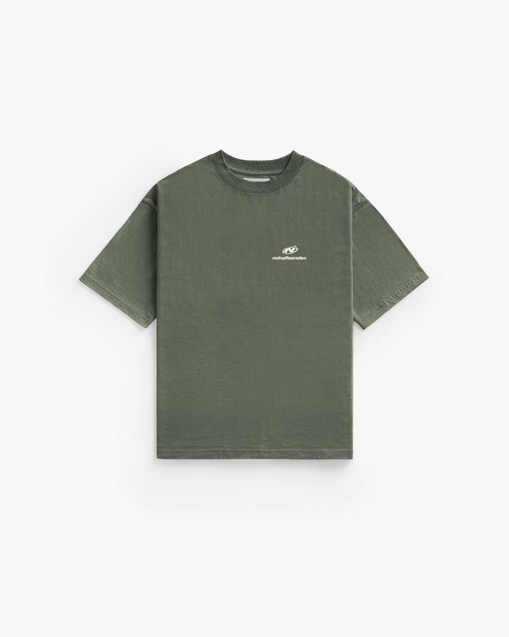 NHS DAILY GREEN CROPPED TEE