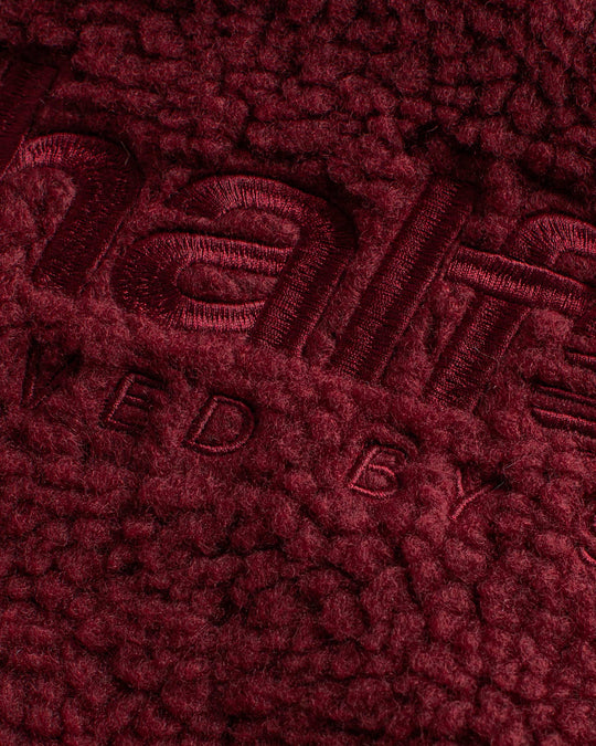 NHS CRIMSON RED FLEECE HALF ZIP
