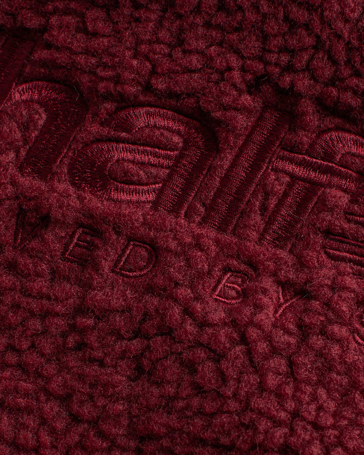 NHS CRIMSON RED FLEECE HALF ZIP