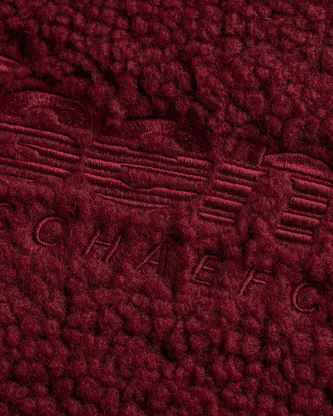 NHS CRIMSON RED FLEECE HALF ZIP