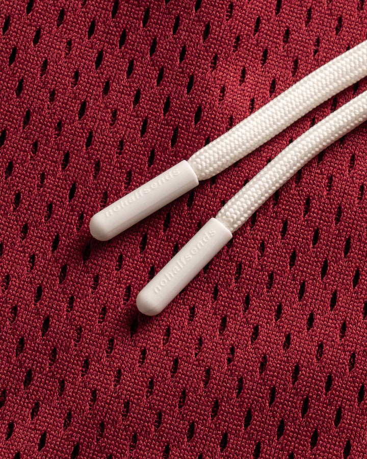 NHS CRIMSON RED MESH SHORT