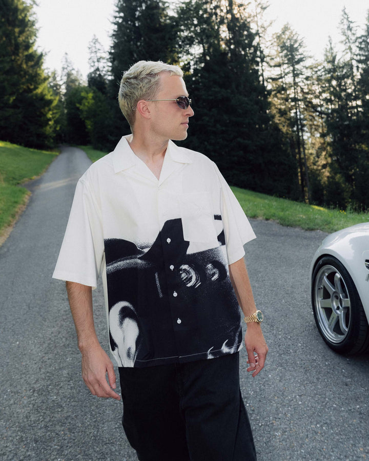 NHS SKYLINE BUTTON UP TEE