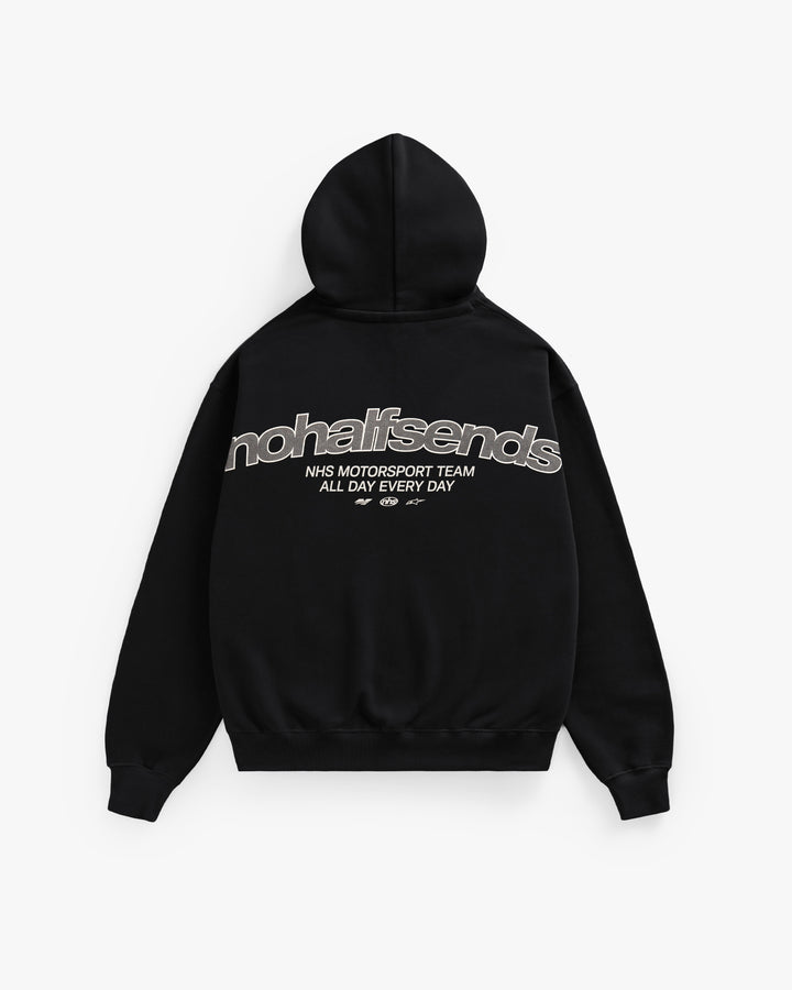 NHS PURE BLACK MASKED HOODIE