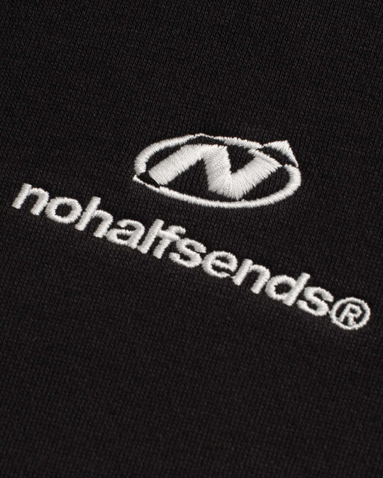 NHS PURE BLACK MASKED HOODIE