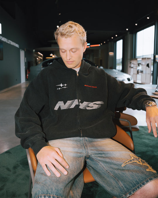 NHS GARAGE WAFFLE ZIP HOODIE